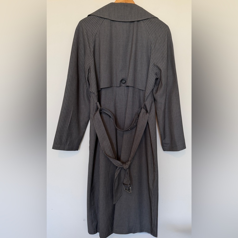 Anthropologie Avec Les Filles Pin Stripe Trench Coat - Picture 5 of 10